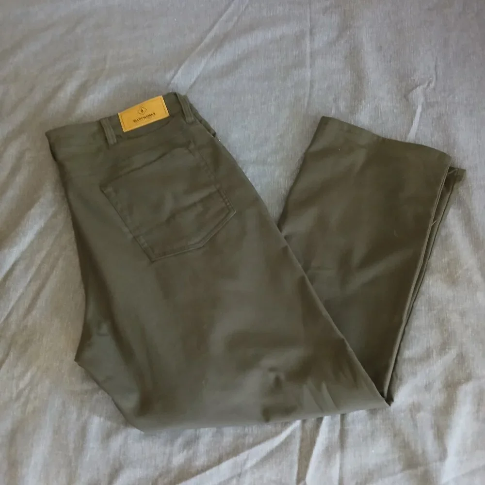 Bluffworks Men's Ascender 5 Pocket Pants - color: Voyager Grey 36W x 28L